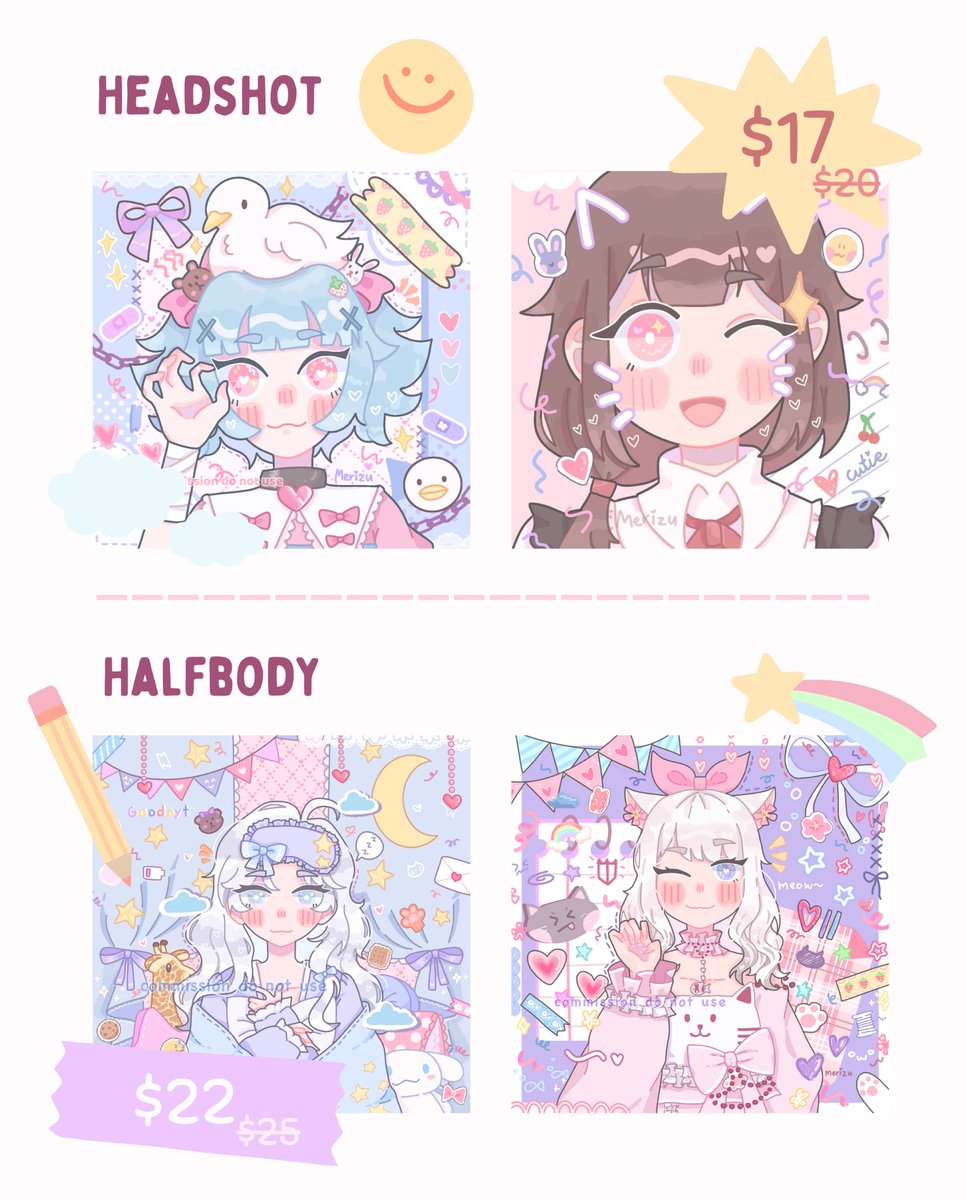 _merizu's tweet photo. ⭐ COMMISSIONS OPEN ⭐

im having a special sale for opening! 

💗 1-2 weeks TAT
💗 Payment after the sketch is approved
💗 FEATURING ☆Loyalty Card☆! 

Please check out my carrd first (in bio) for more info ~ DM for inquiries!🫶🏻 more info in replies~

#artistsupport https://t.co/CwpDvL3kL1