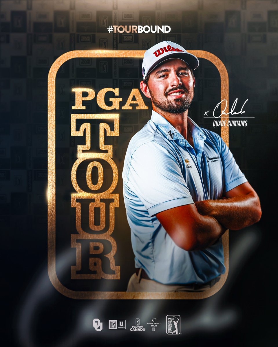 Another Sooner headed to the PGA TOUR!

With 6 top 10s, including a runner-up, Quade Cummins has secured his <a href="/PGATOUR/">PGA TOUR</a> card for the 2025 season. #TOURBound