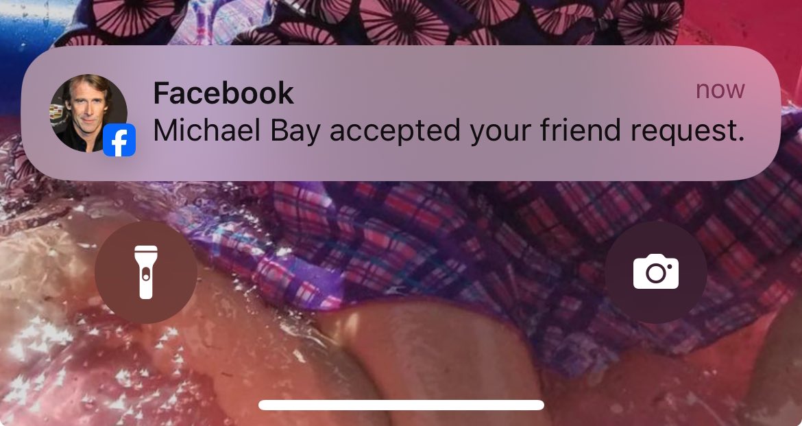 OK but I didn’t… send him a request? Or ever look at his page? But… cool?