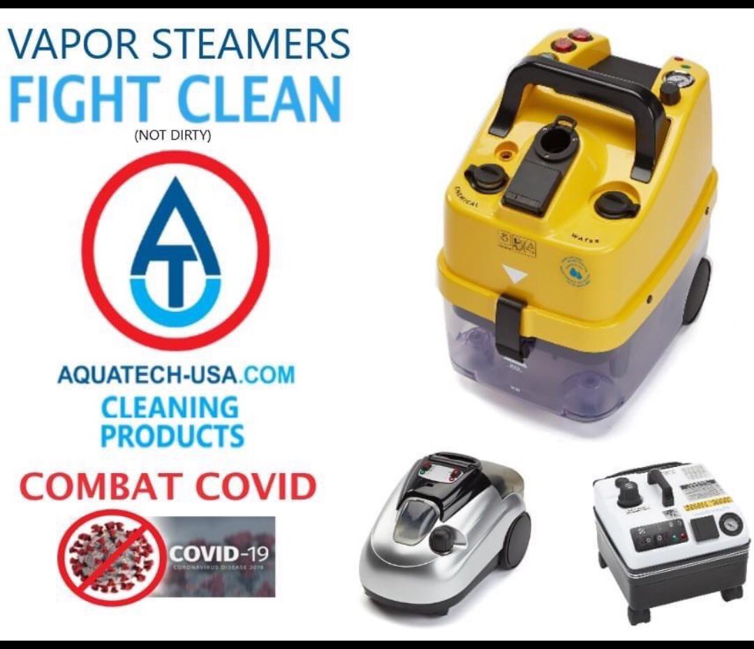 AquatechUSA's tweet photo. #WellnessWednesday - CombatCovidHQ’s dry-vapor steamers will disinfect &amp; sanitize all types of surfaces.

#SANITARY  #AQUA #TECH #CLEAN #WATER #POWERWASHER #STEAM #CLEANWATER #NJ #SMALLBUSINESS #HEALTH #HEAT #HACKETTSTOWN #SMILE #EXPLORE #VIRAL #NEW #PPE #MASKS #WORK #WEDNESDAY https://t.co/pIs9Jn2ogq