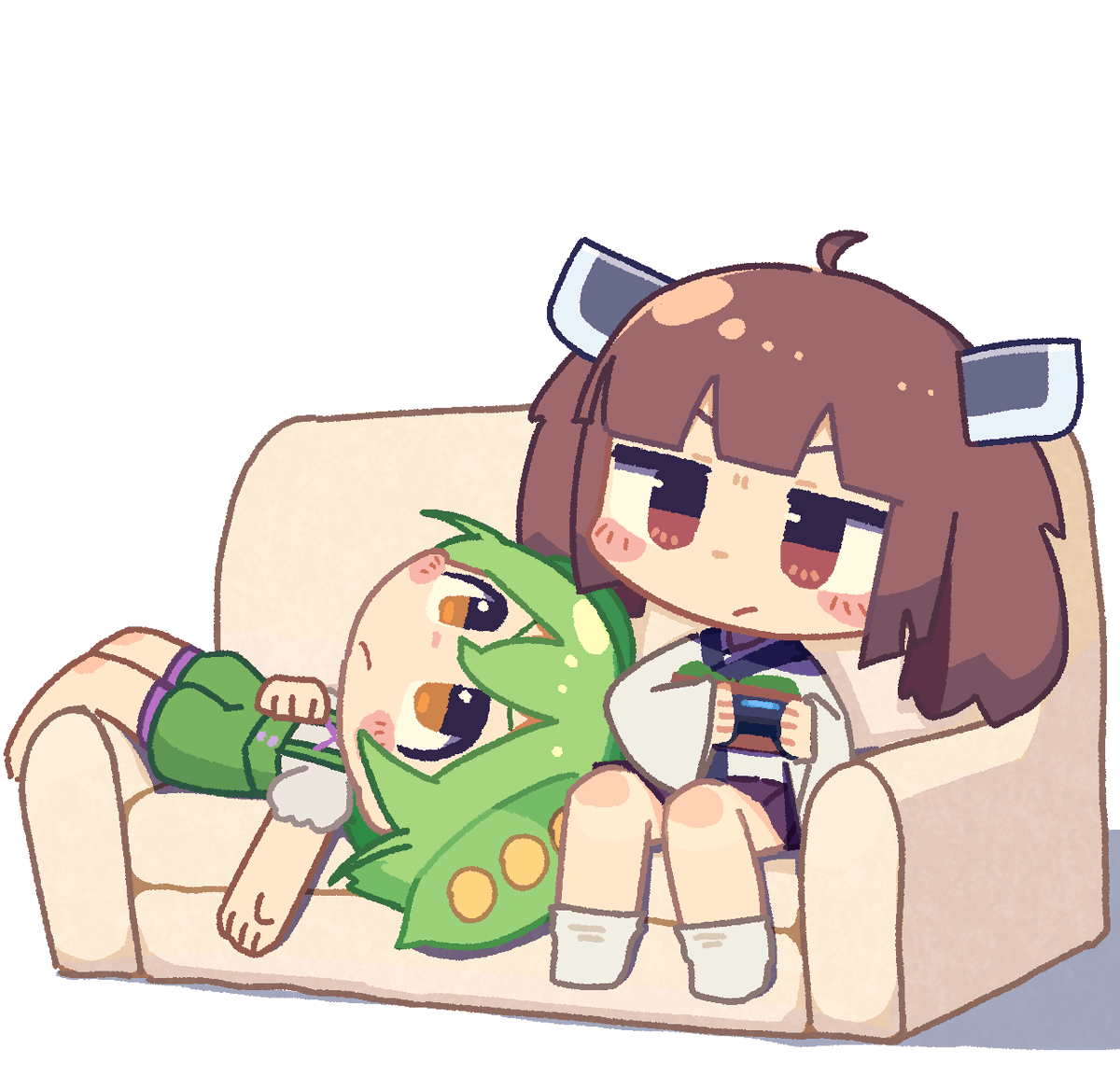 東北きりたん ,ずんだもん 「」|このほしのイラスト