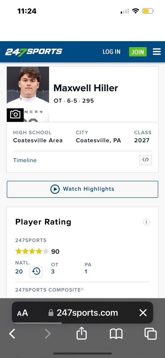 Maxwell Hiller 5⭐️OT (@hillermaxwell) on Twitter photo Blessed to be ranked a 4⭐️and number 20 in the nation by <a href="/247Sports/">247Sports</a> ‼️‼️
<a href="/tyler_calvaruso/">Tyler Calvaruso</a> <a href="/mickit50/">Coach Bonner</a> <a href="/CoachMattOrtega/">Matt Ortega</a> <a href="/Football_Cville/">COATESVILLE FOOTBALL</a> Blessed to be ranked a 4⭐️and number 20 in the nation by <a href="/247Sports/">247Sports</a> ‼️‼️
<a href="/tyler_calvaruso/">Tyler Calvaruso</a> <a href="/mickit50/">Coach Bonner</a> <a href="/CoachMattOrtega/">Matt Ortega</a> <a href="/Football_Cville/">COATESVILLE FOOTBALL</a>