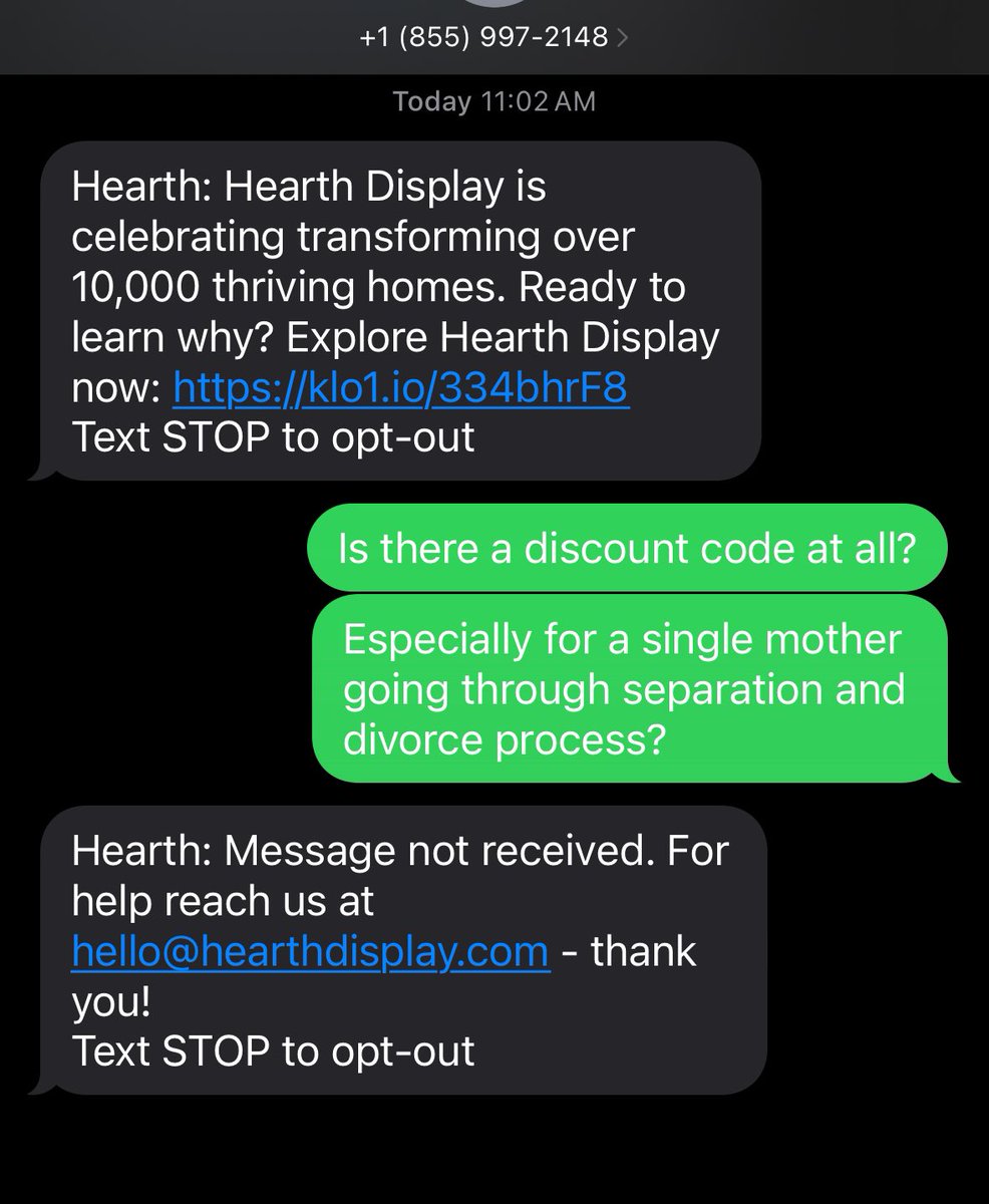 cernest's tweet photo. @HearthDisplay I’ll ask this question here since y’all keep sending texts on how great your product is https://t.co/GhcFuhwbij