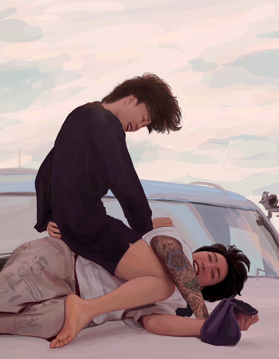 An art to commemorate this beautiful moment 🤭🫠🩵
Time-lapse in thread~
