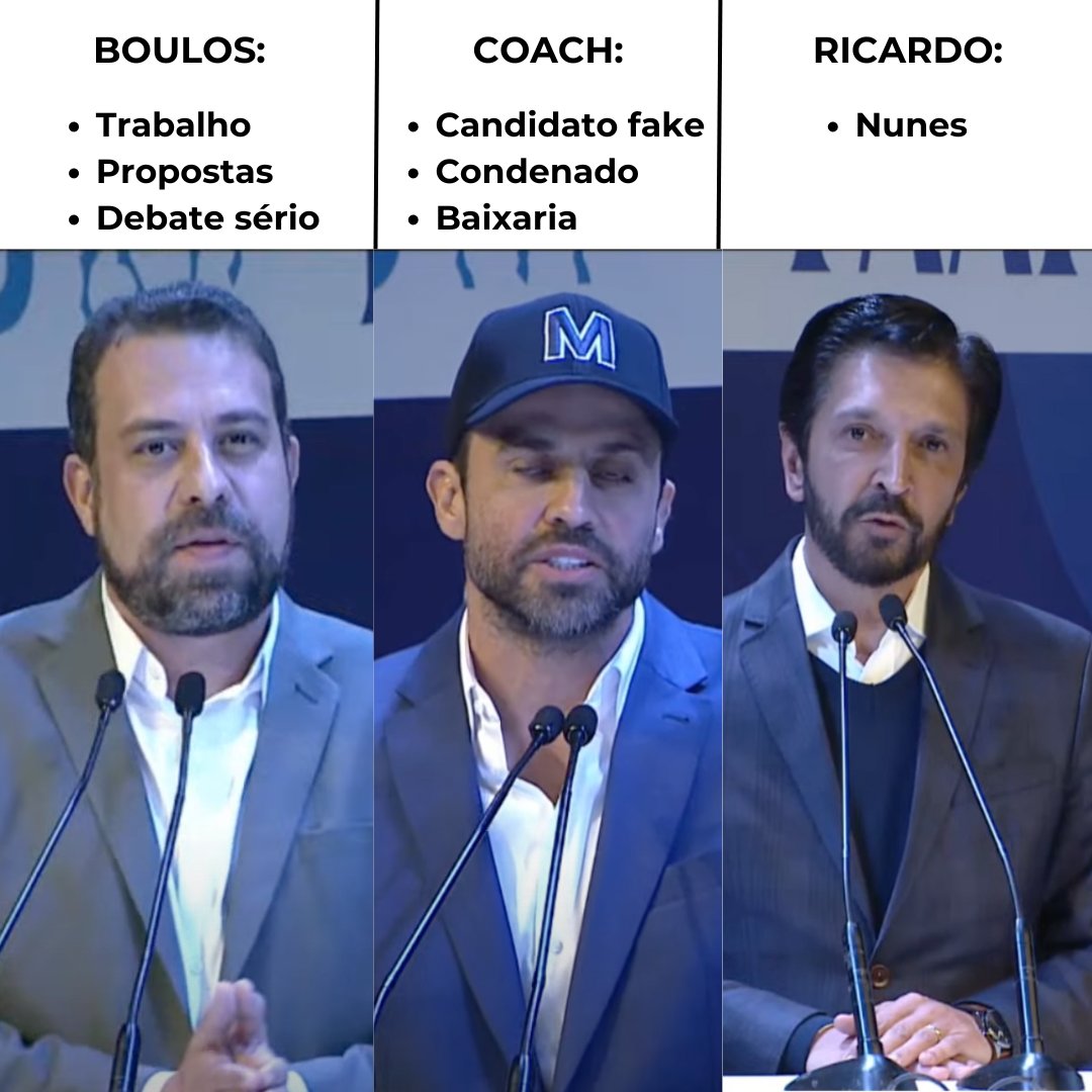 psol50's tweet image. Não caia no jogo combinado entre o coach picareta e o prefake bolsonarista. #DebateSP #BoulosPrefeito