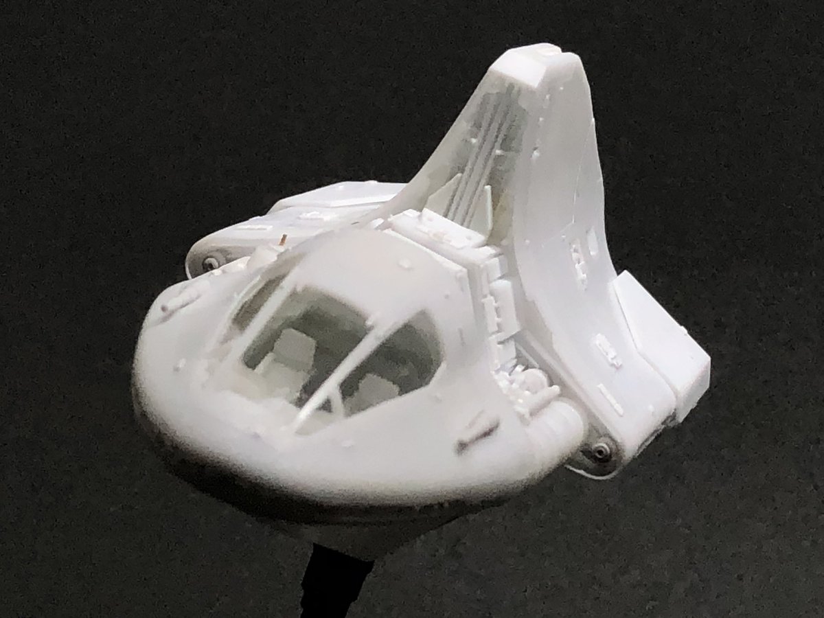 rokugen3's tweet image. 1/144PhantomII外装を貼り終えて次は電飾と塗装〜🎵
…ですがその前にghostに載ってみないとね😊
#scratchbuild
 #144theghost 
#ghostphantomII