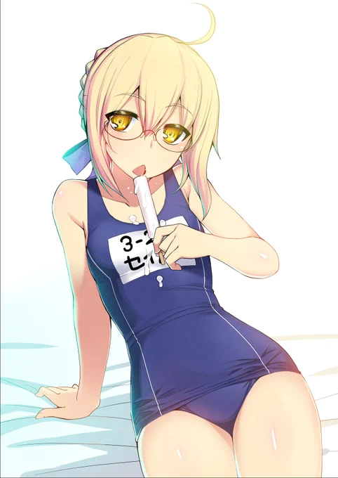 思えば好き勝手水着えっちゃん描いてきたけど、ようやく公式デザインの水着えっちゃんが描ける喜び……感謝ぁ…。 