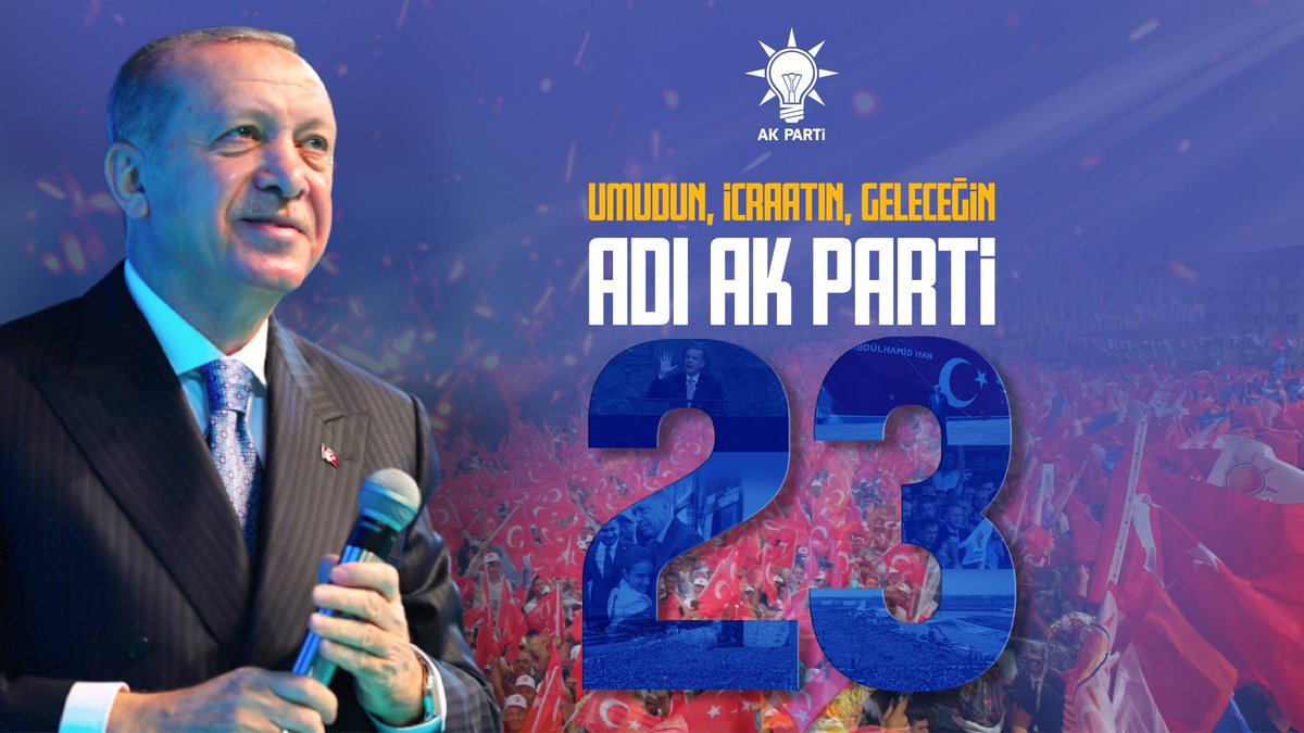 baksoy50's tweet photo. Umudun, icraatin, geleceğin adı AK Parti 23 Yaşında!

Millete hizmet yolunda aşkla, heyecanla nice yıllara 🇹🇷

#Akparti23Yaşında https://t.co/LBd2GCePtu