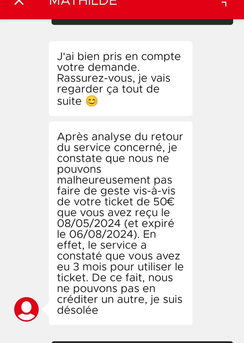 MathieuLeMaon's tweet photo. @Betclic On gagne des tickets chez vous en grindant des Twister sats pour avoir tickets valables seulement 3 mois (contre 6 mois à un an chez la concurrence). Aucun avertissement quand le ticket est proche d'expirer et cette réponse du support. Le but est qu'on parte à la concu? https://t.co/PXK1EDysAk