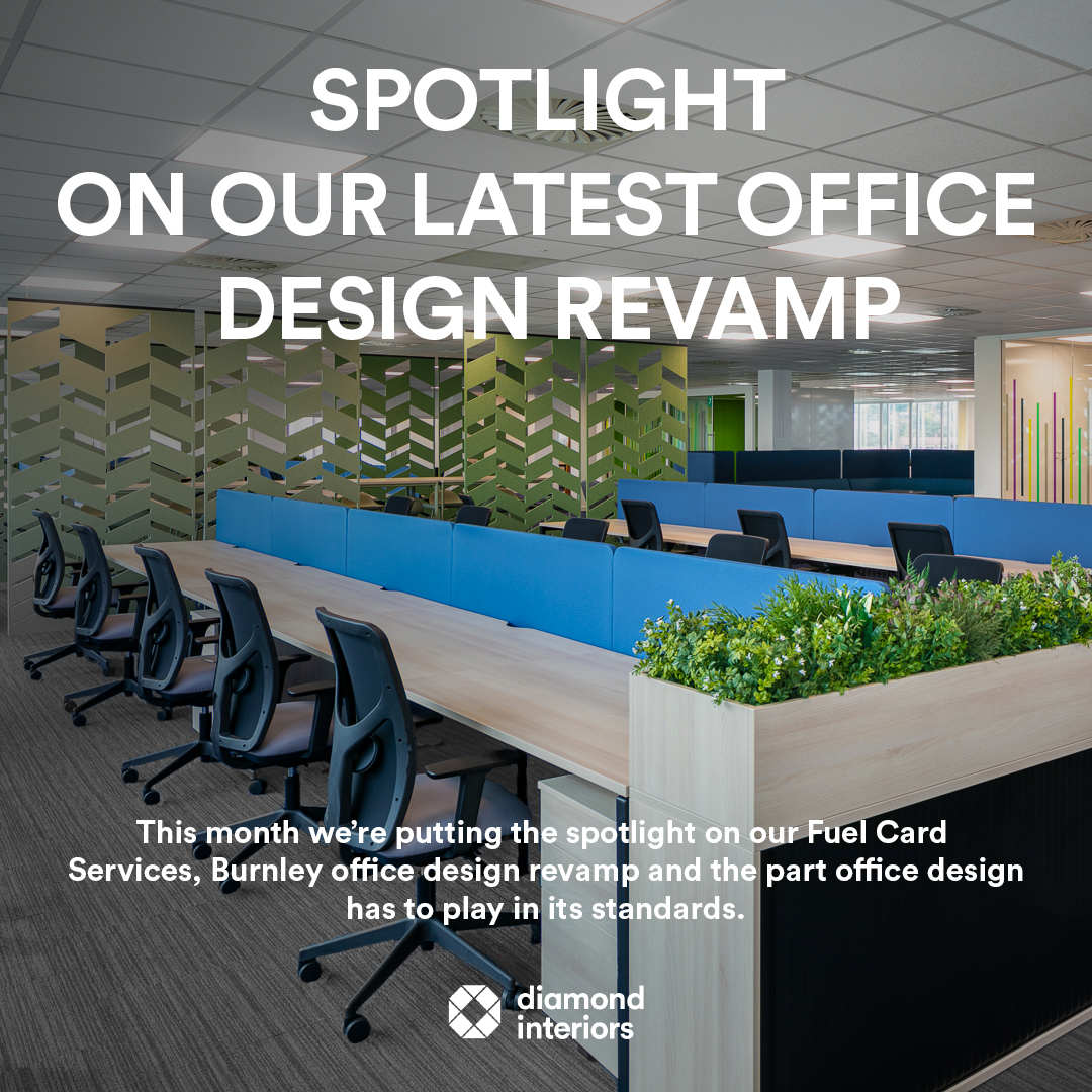 We recently worked with <a href="/FuelCardService/">Fuel Card Services</a>  to move their operations within their current building  to increase the variety of workspaces through the use of zoning and the creation of collaborative breakout areas.
See how we transformed the space here:
diamondinteriors.co.uk/projects/fuel-…