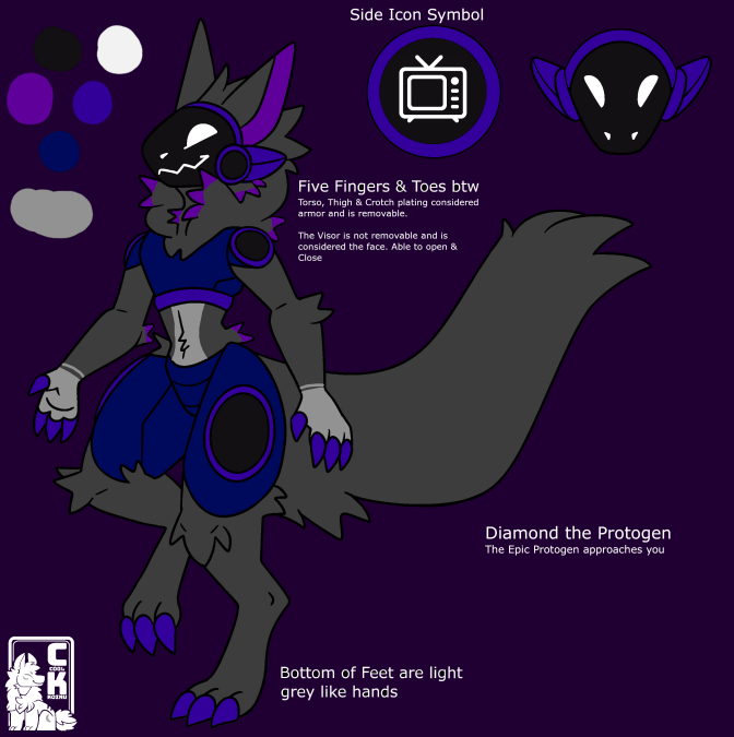 Diamondtheproot's tweet image. Hello! I am Diamond, a small furry content creator on YT and TikTok. Currently furry content is my biggest following, so look forward to that on this Twitter. 

I am a big source engine nerd and SCP fan.

Here&apos;s my Protogen&apos;s (Ashly) ref sheet and VR chat avatar (To be updated).
