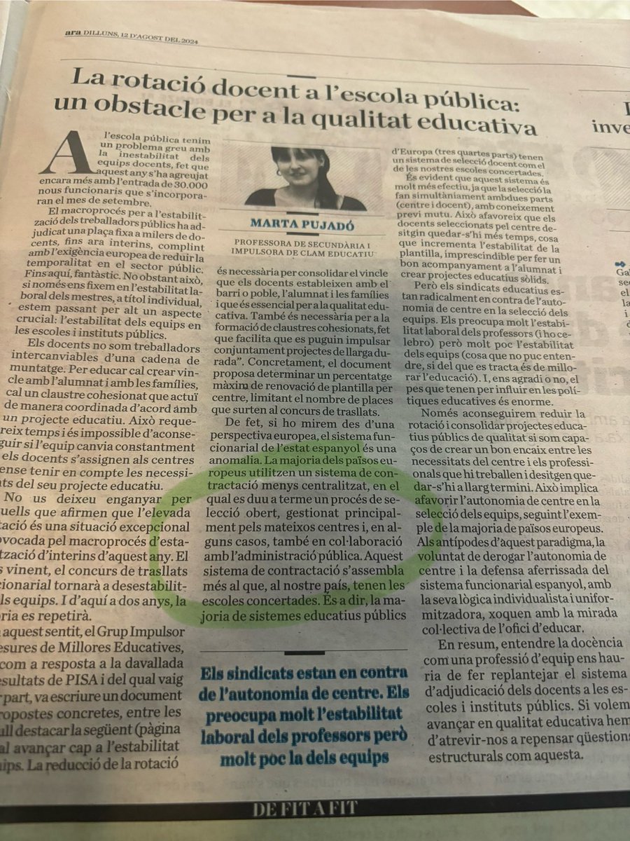 jordi_civit's tweet photo. La importància de l’estabilitat, l’aliniament i el compromís dels equips per un model de qualitat i èxit  #educacio #impacte @educaciocat @EscolesFEDAC @laconcertada https://t.co/YpF84pebpD