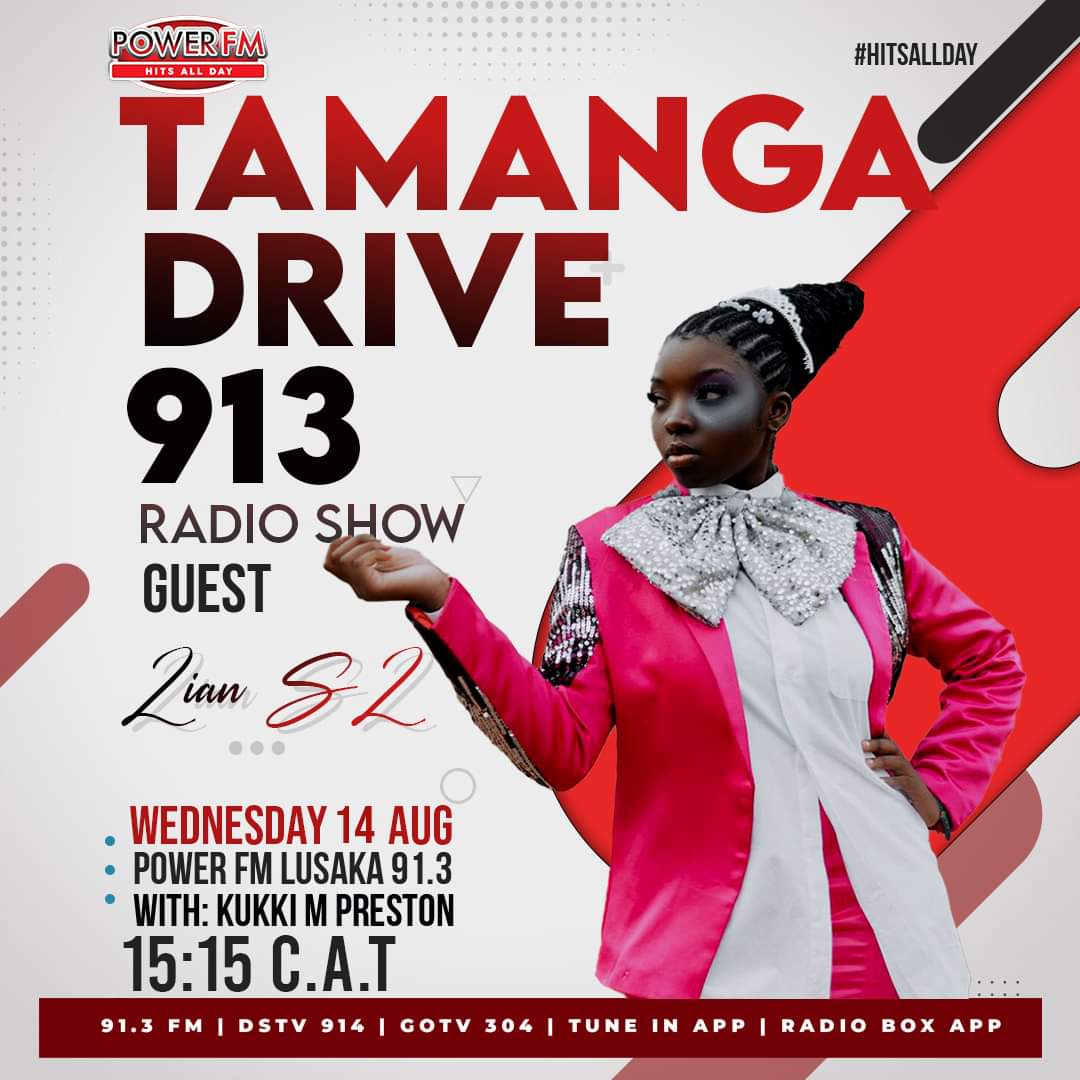 We have a girl rapper and hip-hop queen Zian_sz on Tamanga Drive🎯💯

Be sure to join the conversation with your favorite host Kukki M Preston at 15:15 C.A.T only on Power 91.3FM📢 Do not miss!!!

Tune in: Radio 91.3FM | Gotv 304 | Dstv 914 |
Online: Tunein App | Radio Box 🤝🎤