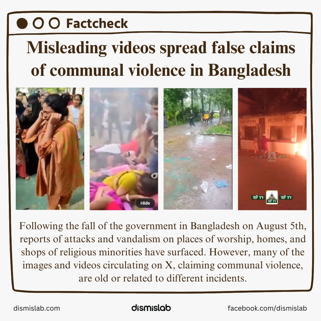 dismislab's tweet image. Read here: en.dismislab.com/misleading-vid…

#FactCheck #communalviolence #Bangladesh #dismislab
