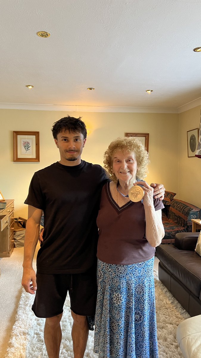 jake_e_j's tweet photo. The real medallist :) love you nan ❤️ https://t.co/QpVlIGTvKT