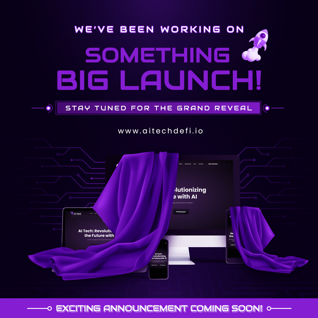AITechDefi's tweet photo. Exciting #Announcement Coming Soon!

We’ve been working on something BIG Launch

Stay tuned for the grand reveal⤵️
https://t.co/KhP8ZDumZk

#aitech #Crypto #Cryptocurency #CryptoCommunity #AItechnology #Cryptocurrencies #BNB #altcoins #CryptoNews #EthereumETF #BINANCE #Blockchain https://t.co/1I5aRrW5m0