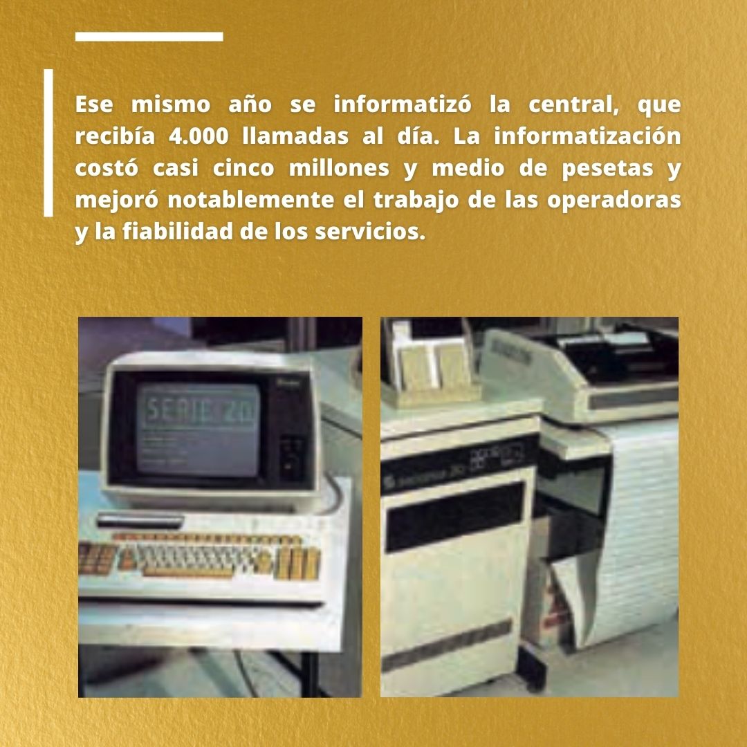 Hace 40 años que en Radioteléfono innovamos teniendo nuestro primer ordenador 🖥️💾. Entérate de cómo fue la incorporación de este nuevo sistema en nuestras oficinas 🥰. #Pidetaxi #Radioteléfono #50Aniversario #PrimerOrdenador