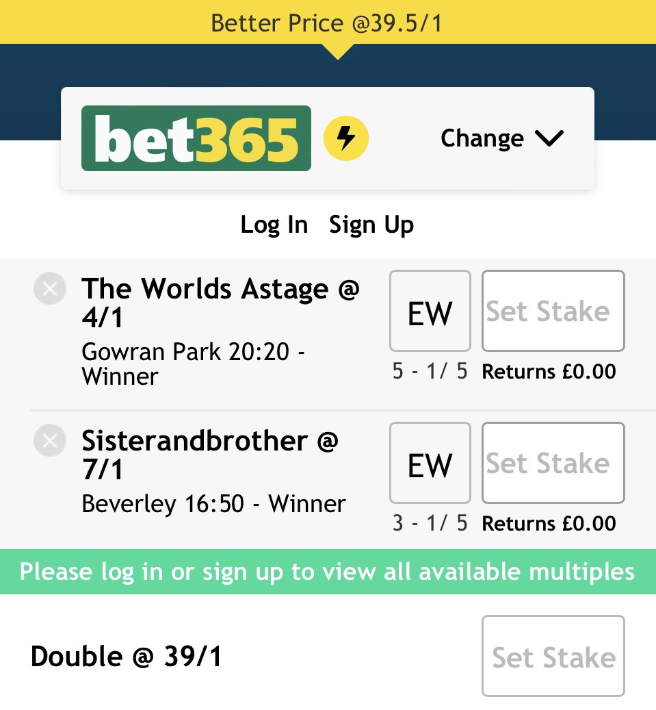 racing_tips_'s tweet photo. 40/1 DOUBLE!!! Sent to my members last night. 🤫

Already backed into 20/1….

Don’t miss the value and join the VIP telegram. 🏆

Half price first month using this link 😳👇👇

https://t.co/snPIzoQ5rF https://t.co/xJyTaA1GdT