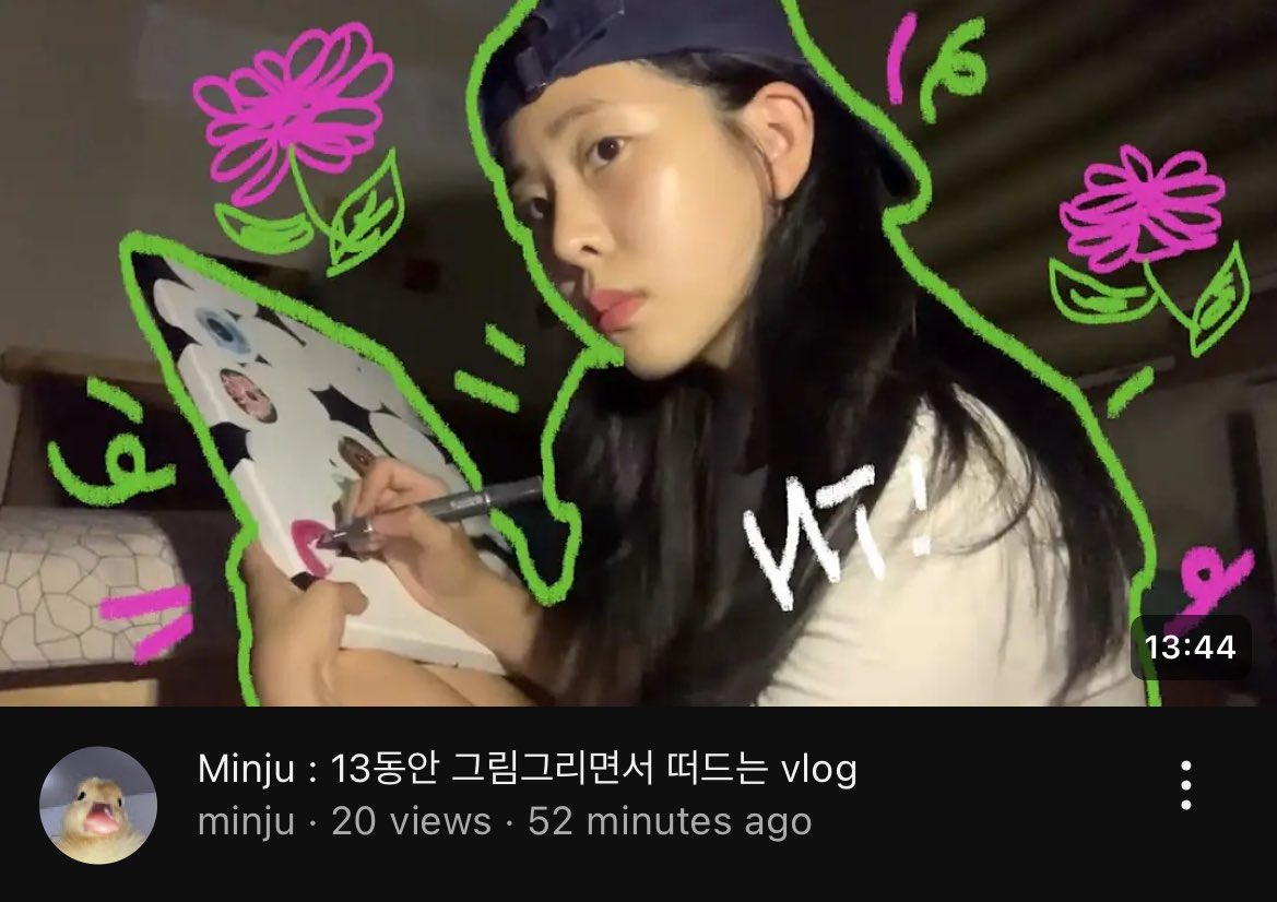 SupportGWSN's tweet photo. 🌳 YOUTUBE 🌳 
240814 - #MINJU  

“Minju: Drawing while talking vlog”

🔗 https://t.co/OgkrONMPdu

#공원소녀 #GWSN #GirlsinthePark #公園少女 #公园少女 @official_GWSN #민주 #ミンジュ #敏周 https://t.co/4RmfzPmBCT