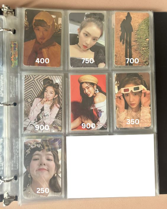 ottorou's tweet photo. ꒰ #torowts ꒱      
─  irene photocards
⤷ check pic for prices 
⤷ mostly good condi
⤷ onhand 
⤷ payo or long dop ok

wts lfb photocard hoodrene ace kit shadowrene trolls pop up random ar red velvet rv monster crownrene latterene queendom finale scarfrene heartrene https://t.co/sJokTCWyz6