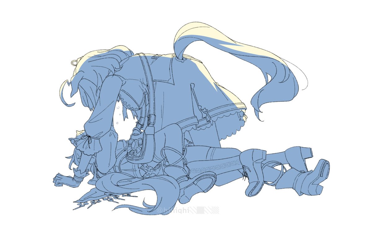 hihiqhi's tweet photo. ドトオペの絵です https://t.co/3LHNzsA6L7