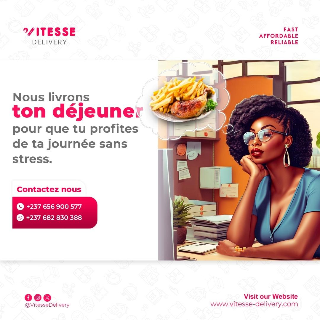 vitessedelivery's tweet photo. Il est midi et tu es trop occupé pour sortir déjeuner ? 
 Laisse Vitesse Delivery s'occuper de tout ! 👌🏼
Commande maintenant et fais-toi livrer ton repas en un rien de temps, pour profiter de ta journée sans stress.
📱 682 83 03 88 https://t.co/HAcwNSq3Js
