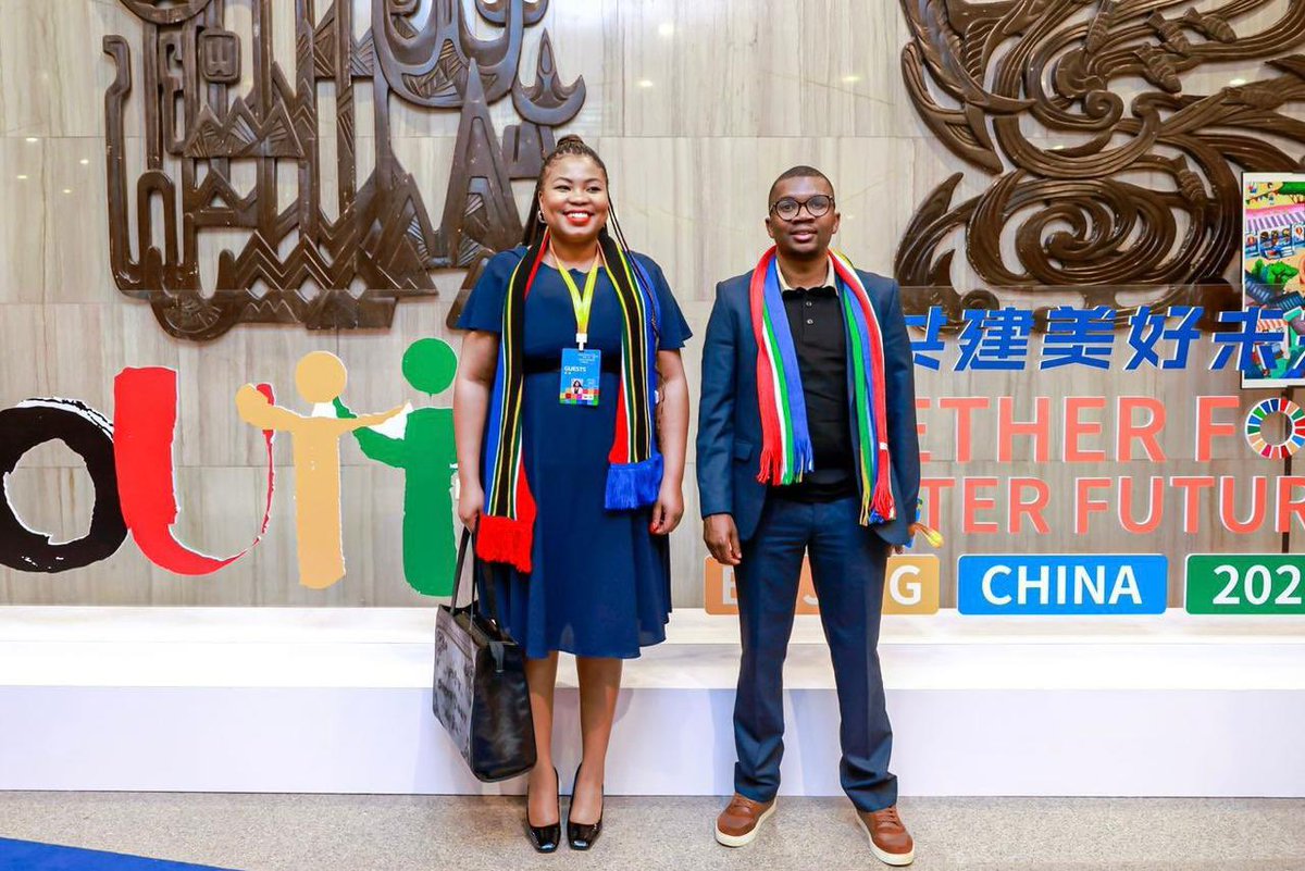 ANCYLhq's tweet photo. ANCYL President, Cde Collen Malatji, and Deputy President, Cde Phumzile Mgcina, are attending the WYDF in China. 

The WYDF is a significant platform for global youth leaders to discuss and collaborate on innovative solutions to pressing global challenges.

#ANCYLatWork https://t.co/MsHNmH22B0