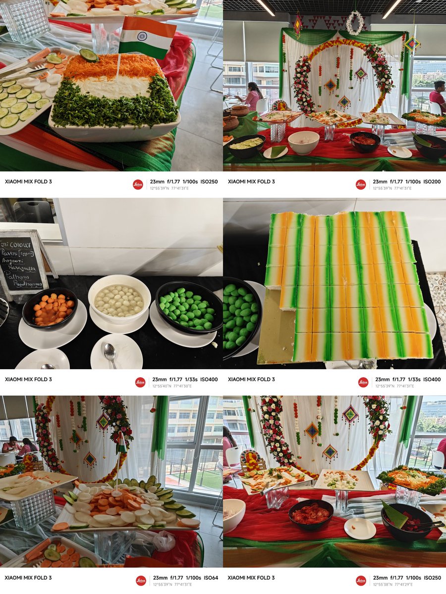 batchumalli's tweet image. Exhilarating &amp;amp; vibrant Pre-Independence Day at the office!😍
Tiranga-themed dishes and colorful traditional attire sparked pride and joy, celebrating our unity in diversity. 🎉

Happy Independence Day.🇮🇳🙏

#Xiaomi ❤️ #HarPalTiranga🇮🇳 #BestPlaceToWork 
@Madan_Varun