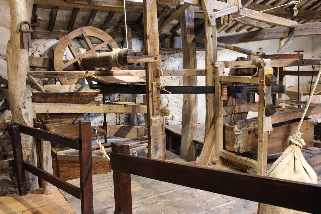 EskdaleMill's tweet photo. Complete with original working milling machinery, Eskdale Mill is one of the few places in the UK where you can find double overshot waterwheels, a traditional oats drying rack and ingenious mechanisms made from local wood, metal and stone. https://t.co/3XT2sUhGQT