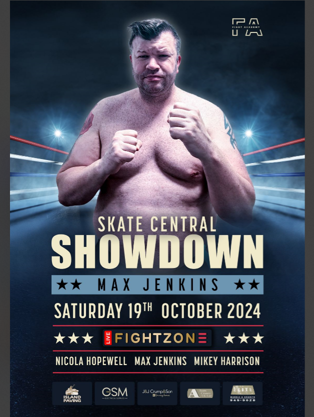 🚨🥊 SHOW NEWS 🥊🚨
💥🔥We Return To Skate Central in Sheffield on 19th October🔥💥 
⚡ Our 3rd announcement sees us welcome Max Jenkins to a FightZone show, the Hercules last won in Germany in June and the heavyweight will be looking to put on a show in Sheffield⚡
🎫 Tickets av