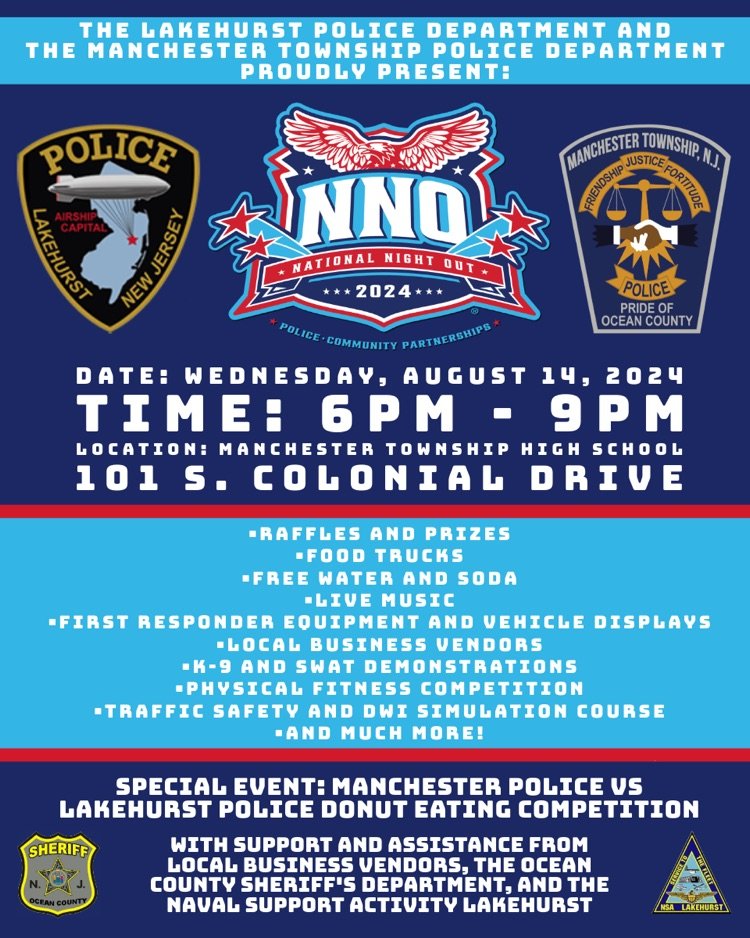Tonight is the night! MTPD's National Night Out at MTHS will begin at 6 PM. We look forward to seeing you there!