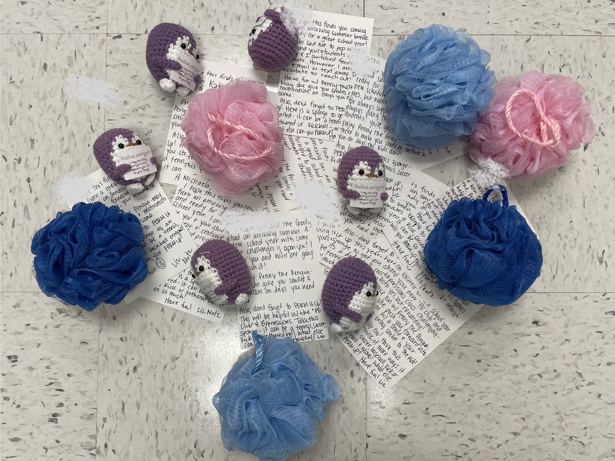 FCPSAdaptedPE's tweet photo. Excited to start a new school year off by sending out some positivity w/ Penny the Penguin along with a #PERMitUp starter - a bath sponge, no wait, it’s a soccer ball, a tennis ball, a kick ball, a tethered  handball, the list goes on! We hope every PE Teacher is ready to PERM It Up and #GoDoYourThing this school year! @FCPSMaryland @FCPS_JBingman @Lead2Support @RegaliaFCPS @K_Turner_FCPS @TroyDKeller @BGHEPE @PEValentine20 @KathyGullCII