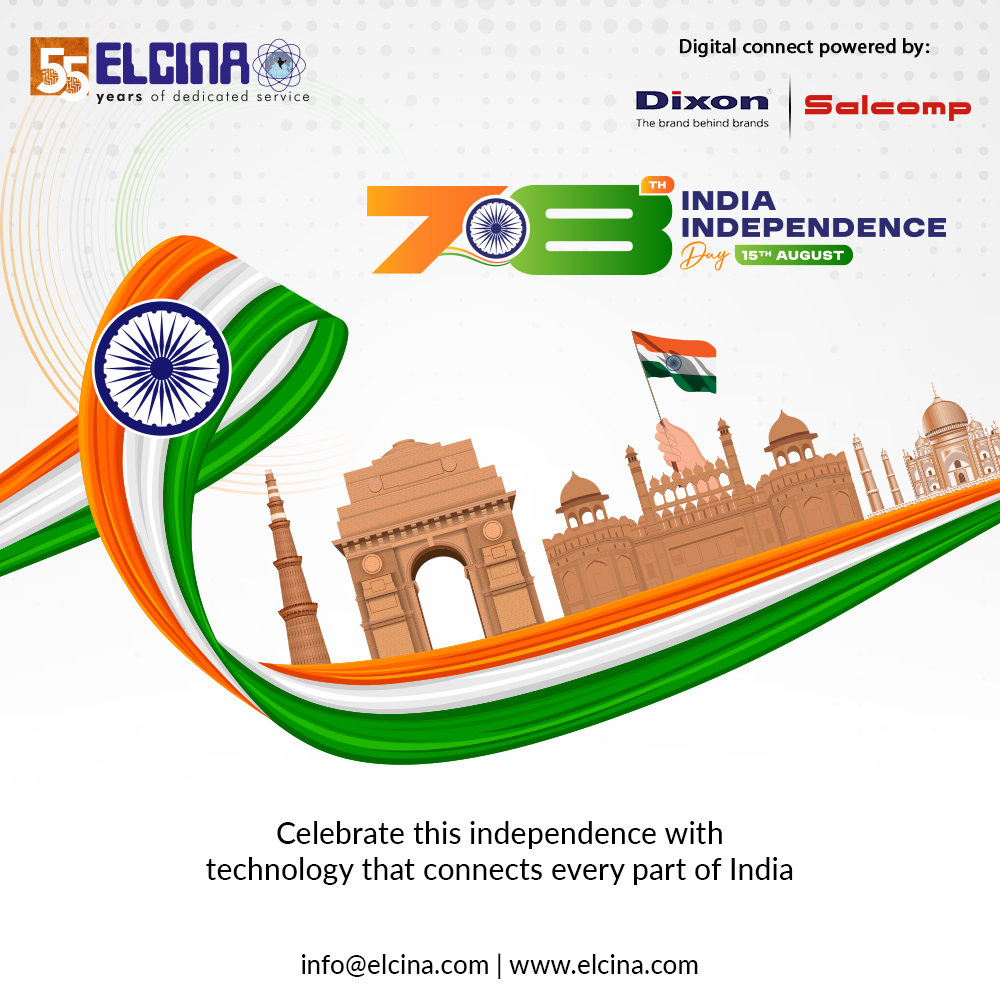 ELCINA_INDIA's tweet image. This Independence Day, we celebrate not just the freedom that unites us, but also the technology that brings every corner of India closer.  

#techforindia #connectednation #digitalunity #indiaunited #freedom #independenceday #independence #15august #independenceday2024 #elcina