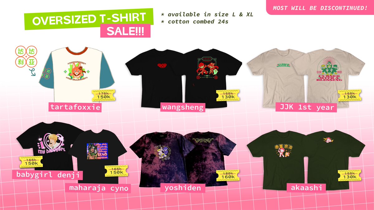 motjinet's tweet photo. ‧˚ ͙⁺ motjinet #chibicon catalog ⁺ ͙˚ ‧

we’re also holding a special sale!! 💚

🍀18 august @ SMESCO
🍀table C-B 3-4

dungeon meshi / genshin / hsr / slamdunk / csm / new jeans / trigun / mob100 / hq / yoshiden / originals 

#motjimerch
more ⬇️ (1/4) https://t.co/ZzUWoGaiFL