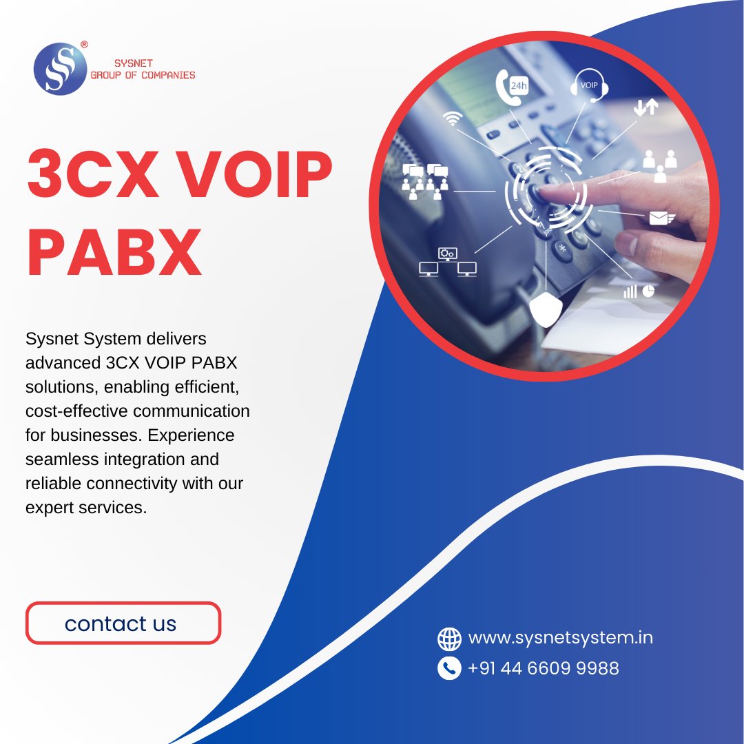 sysnetsystem_'s tweet image. Upgrade your communication system with the powerful 3CX VOIP PABX, designed for seamless connectivity and efficiency. 📞 Explore the benefits at Sysnet System
#3CXVOIP #PABX #SysnetSystem #VOIPSolutions #BusinessCommunication #SeamlessConnectivity