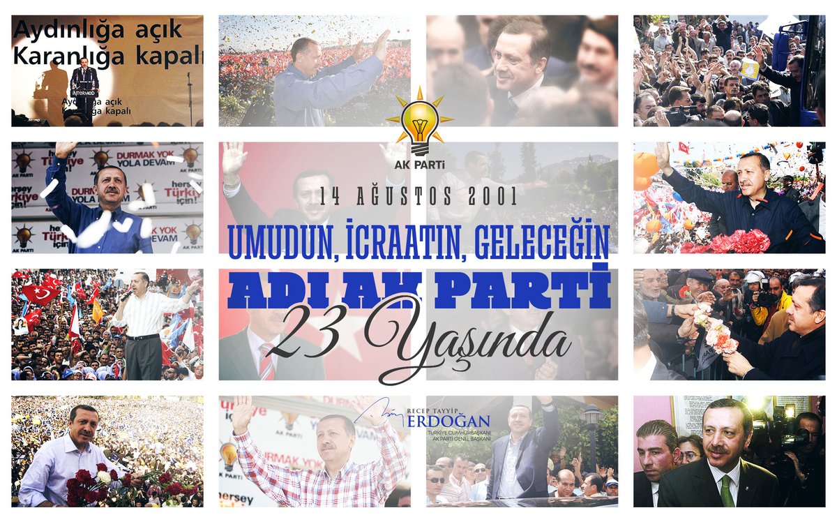Artık hiçbir şey eskisi gibi olmayacak diyerek revan olduğumuz millete hizmet yolunda bugün 23’üncü yılımızı devirdik. #AkParti23Yaşında

23’üncü yılımızı, 23’üncü yaş günümüzü tebrik ediyorum. <a href="/Akparti/">AK Parti</a>
