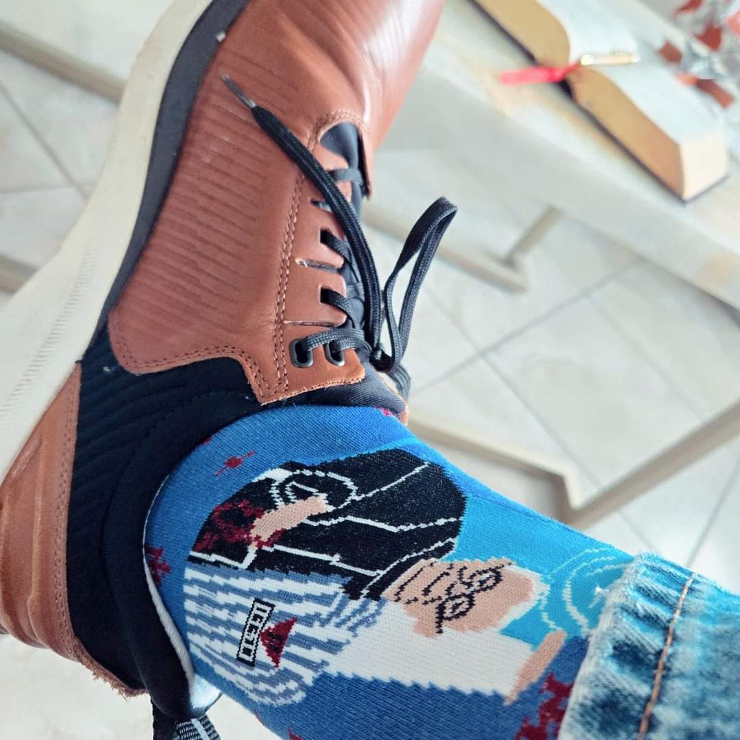 Aug. 14 is the Feast of St. Maximilian Kolbe, priest &amp; martyr of Auschwitz. He's one of my patron saints, whose story I invite you to discover.
I pray &amp; hope each day the Good Lord gives me the same strength to unconditionally love the stranger.
Peace be with you.
<a href="/sockreligious/">Sock Religious 🧦</a>