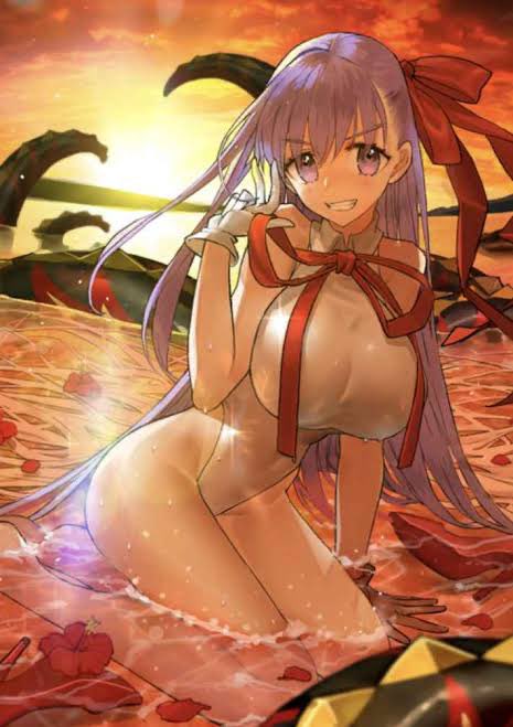 ん???こいつBBか???
BBちゃんは年々デカくはなってるけど、古き良きハリのあるロケットオッパイ系だからなんか違う気がする…
あと、表情もBBちゃんぽくない気がする…うーむ????
あと、なんかメタ的に言えば2連続BBちゃん水着はない気がする 