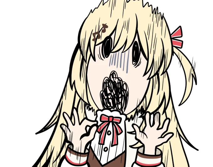 切り抜き作成中!今までで一番可愛い仕上がりになると思う! 