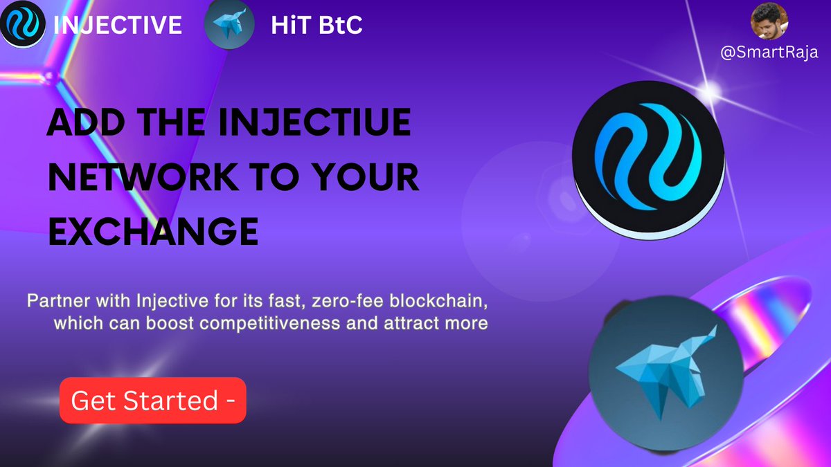 SmartRaja215680's tweet photo. Hi @hitbtc,

Can we activate $INJ deposits and withdrawals on both the Injective block chain and the ERC-20 chain?

What sets @Injective apart:
🚀 Blazing-fast transactions
🔥 Minimal gas fees
🌟 A vibrant community

#DeFi #Injective | #Web3 #INJ https://t.co/E5EAoQEirv