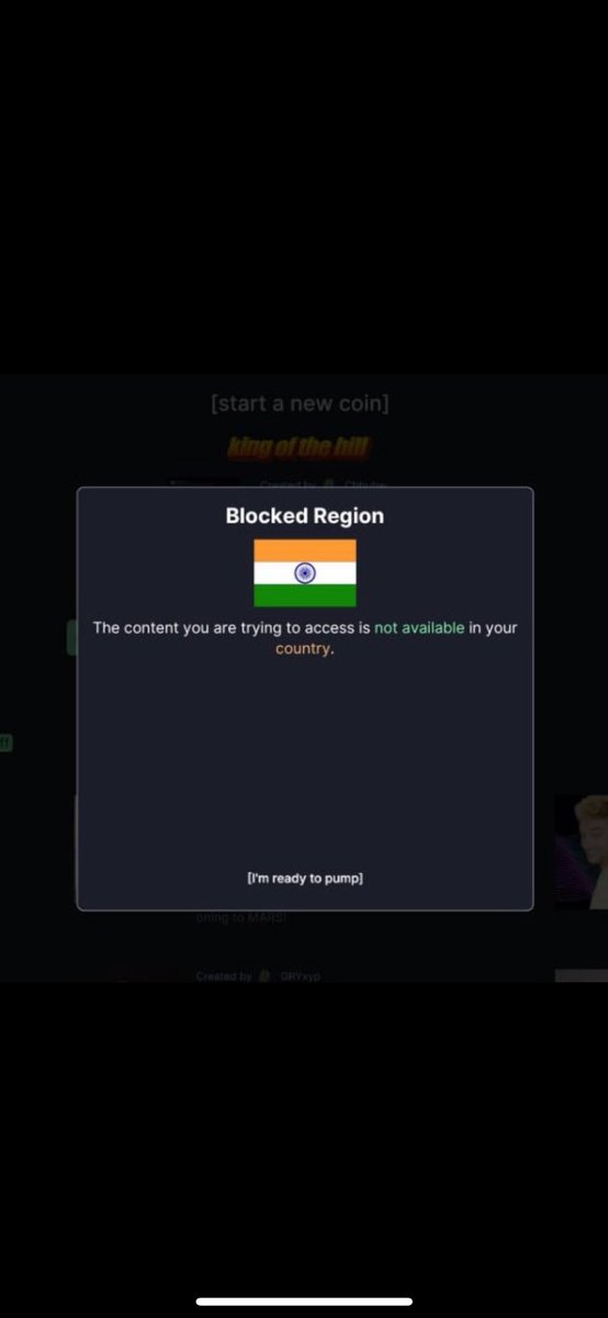 damn, now I have to use a VPN to enter pump.fun