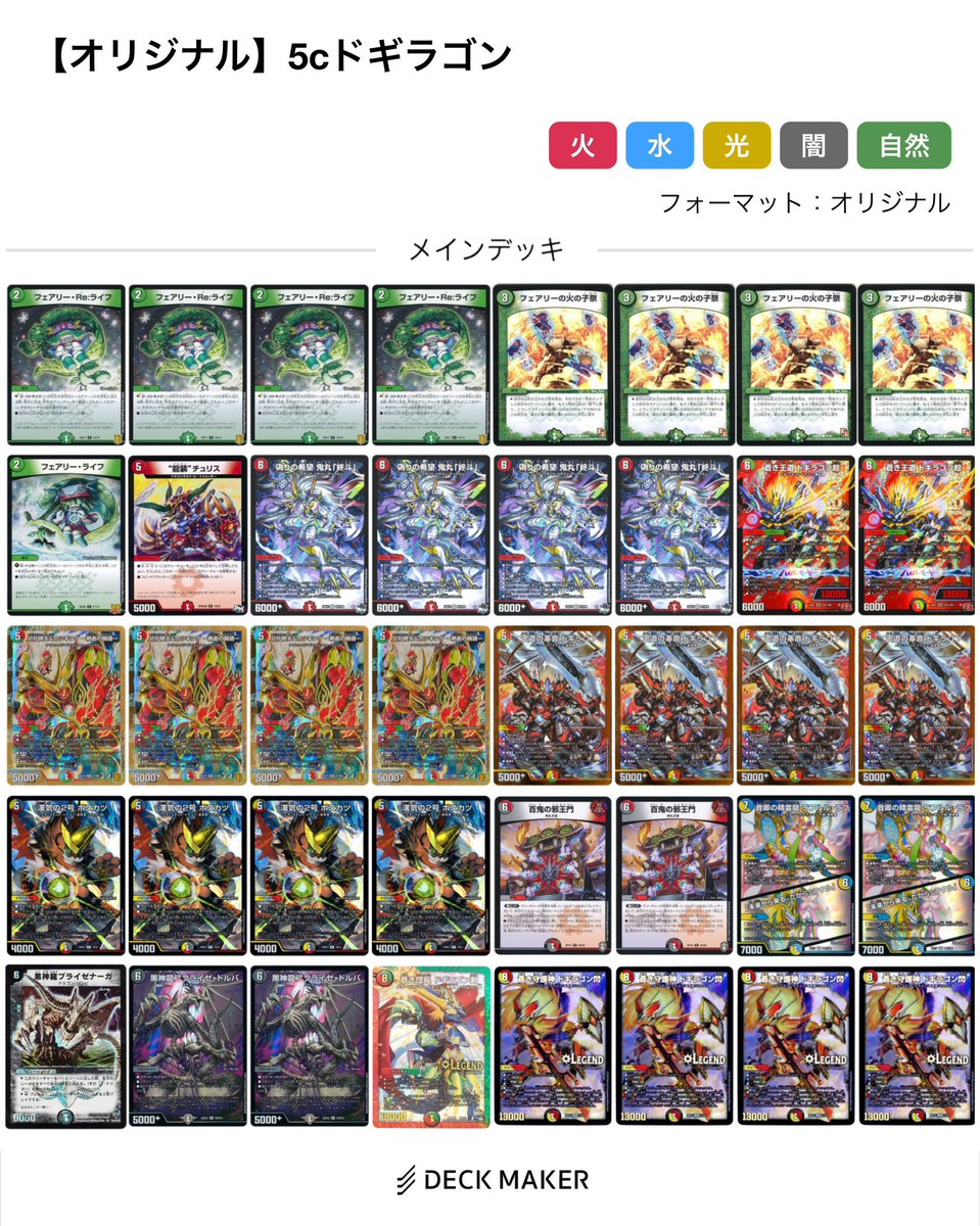 最近バタバタしててデッキツイートできてなかったのでちょっと遅れた