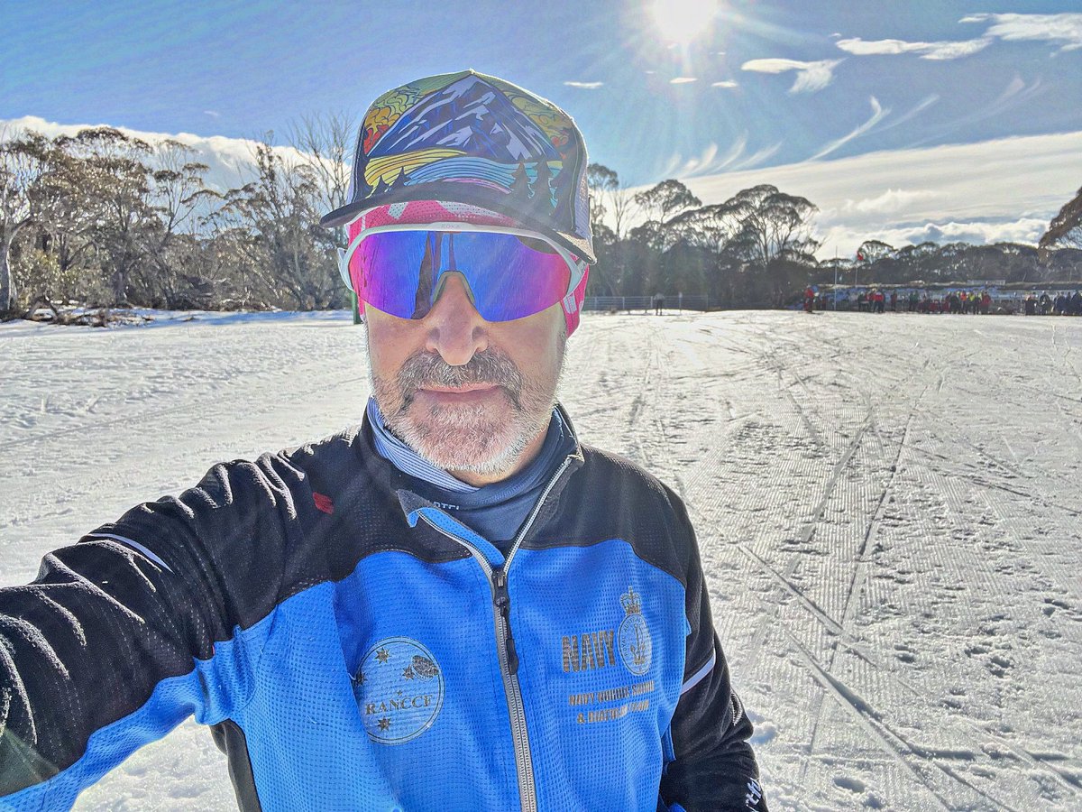 doug_griffiths's tweet photo. Trying something new. Some Nordic skiing with a few adaptive athletes. How’s the serenity….well the tranquility was broken by my heavy breathing. Working hard and having fun. #skiing #mthotham #moresnowplease https://t.co/TR5N2cpRa3