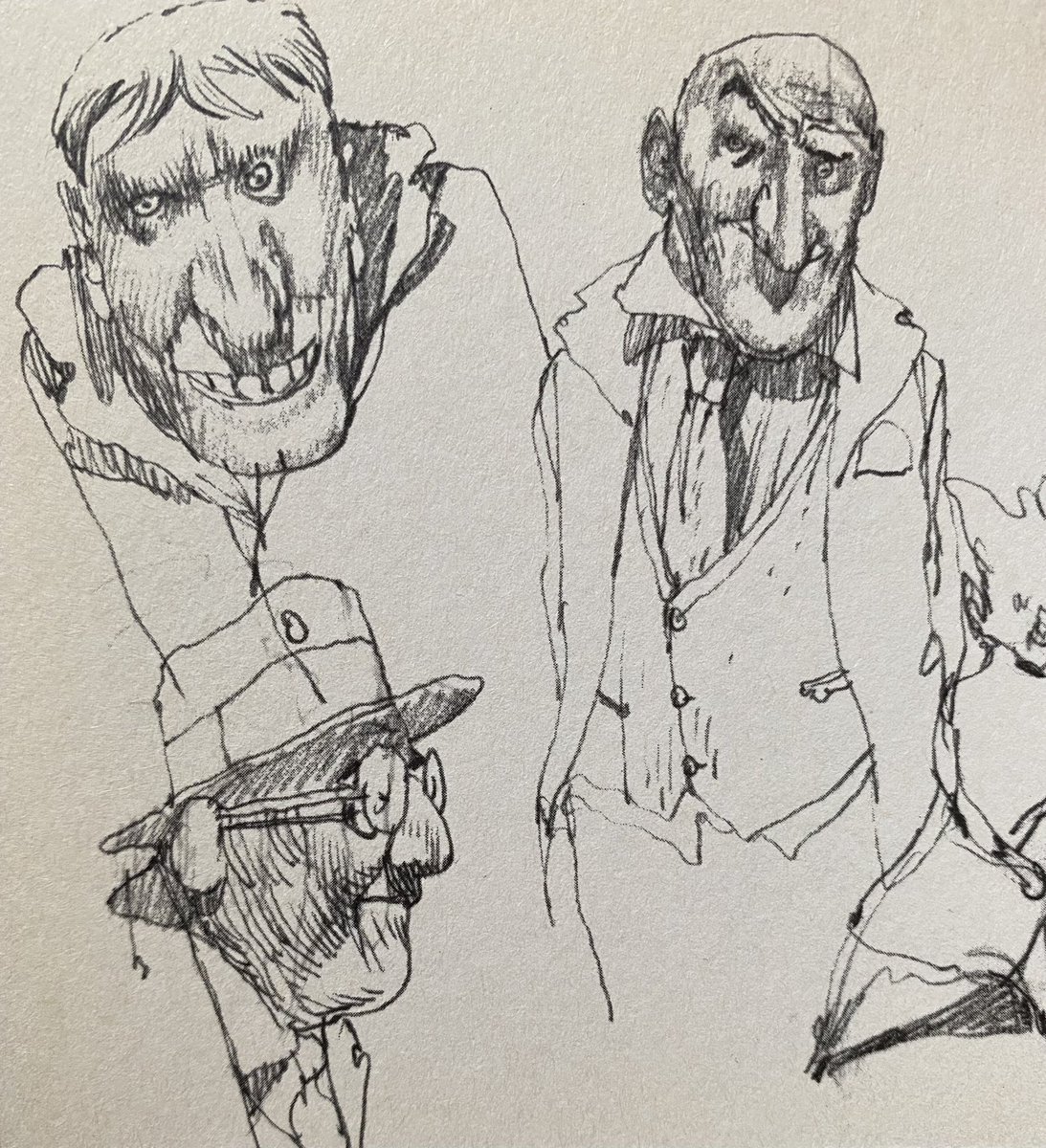 Nicolas de Crécy, sketches 