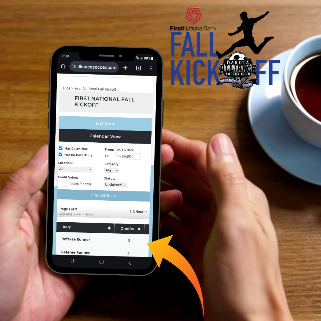 Dakota_Alliance's tweet image. While scrolling with your morning coffee, why not pick up a volunteer spot (or two)!
The Fall Kick Off presented by @fnbsf  needs some more help with Field Marshals, Referee Runners and Awards Assistant!
Click the link to sign up!
ecs.page.link/uKN12 
#fallkickoff
#volunteer