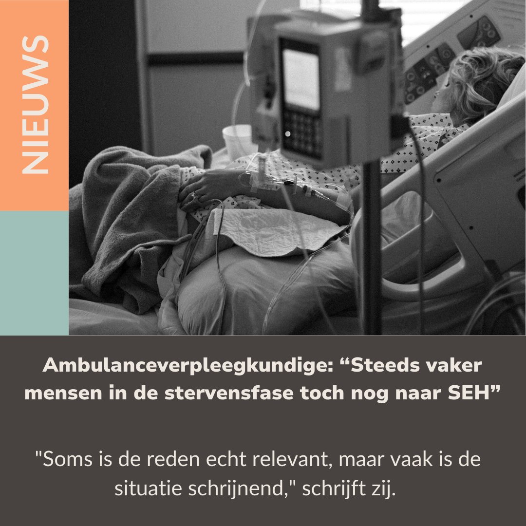 shossontwits's tweet photo. Een ambulanceverpleegkundige beschrijft in een bericht dat zij steeds vaker patiënten in de laatste levensfase steeds vaker naar de SEH vervoert. 

Herken jij wat Margreet Boekhold schrijft? 

https://t.co/YnGCSCrX3k https://t.co/RBT0nTQ2vy