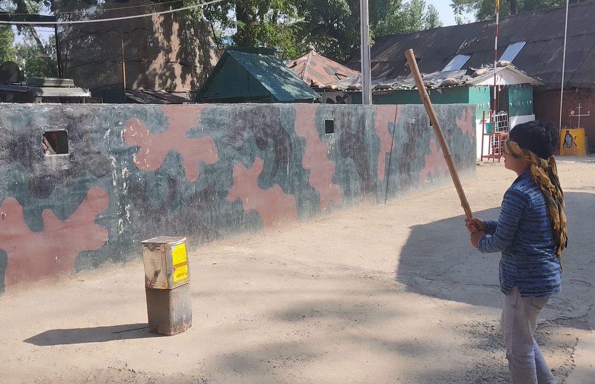 WularBattalion's tweet photo. Kulus Army Camp of  WULAR BATTALION organised Fun and Frolic Games for Children of neighbouring villages to refresh the young minds from the boredom of daily routines. https://t.co/yD5vPg1Vps