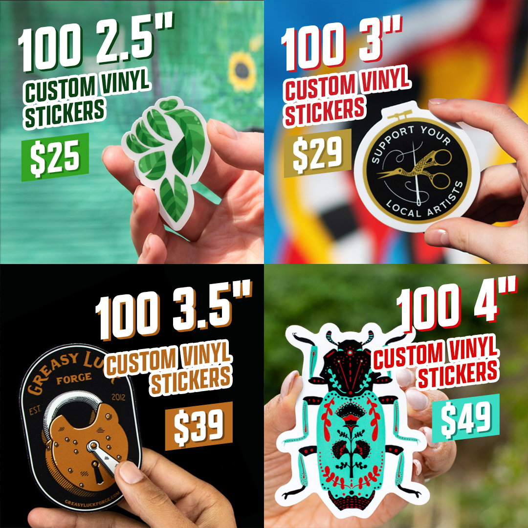 thestickybrand's tweet image. Sticker heaven awaits! 🌟 Prices start at just $25, so you can create, customize, and stick your designs anywhere. Choose your size and let’s make something awesome together! 🎨✨ #StickerDeals #CustomVinylStickers #StickyBrand

thestickybrand.com