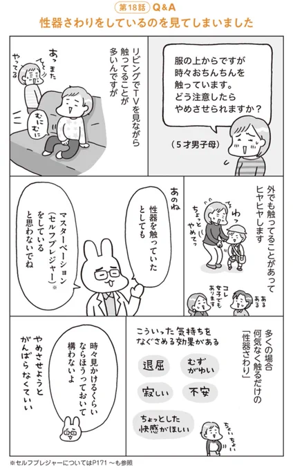 Q2 性器さわりしてるのを見ちゃった
どうすればいいの?(3/4) 