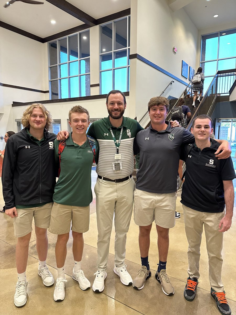 First day of school for these basketball seniors. We are praying for a great senior year for these four and a great year for the rest of the students at @silverdaleba. #ALLIN #WeAreSilverdale